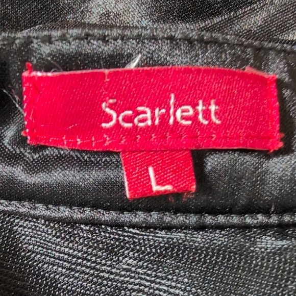 Scarlett Shimmering Black Pleated Mini Dress - Picture 9 of 9